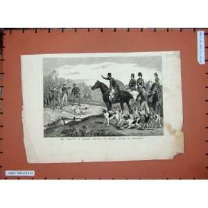  1884 Ireland Kildare Hounds Hunting Knockacree Sport