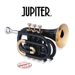  Jupiter Black Bb Pocket Trumpet 516BL Musical Instruments