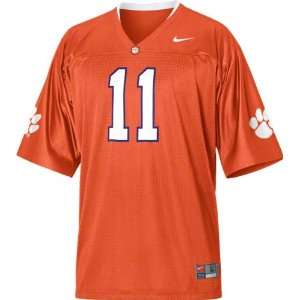   Football Jersey: Nike Orange #11 Replica Football Jersey: Sports
