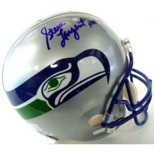  Autographed Steve Largent Helmet   Full Size PSA DNA 