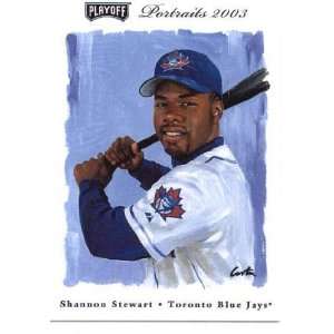  2003 Playoff Portraits #100 Shannon Stewart   Toronto Blue 