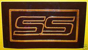 Chevy SS Trailblazer Sun Visor sticker decal Chevrolet  