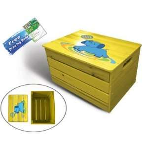 Lohasrus Kids Patio Toy Chest 15017   Non toxic Stained Fir, Indoor 