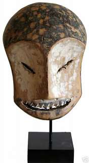 African art Traditional hand carved Lega Mask DR Congo  