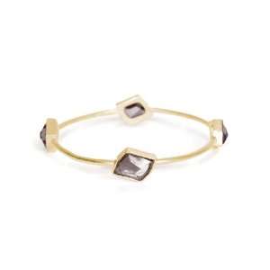  Towne & Reese Mallie Smoky Quartz and Gold Plated Bracelet: Towne 