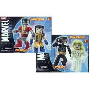   Wolverine, Colossus, Emma Frost, and Cyclops Figures Toys & Games