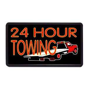  24 Hour Towing 13 x 24 Simulated Neon Sign: Home 
