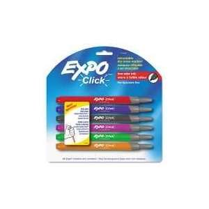  EXPO 1751667   Click Dry Erase Markers, Fine Tip, Assorted 