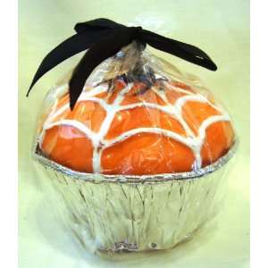  Orange Spiderweb Halloween Cupcake Candle