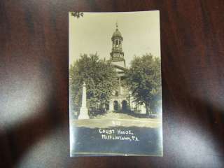 Real Photo Postcard Court House Mifflintown PA used  