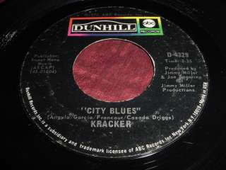 KRACKER   BECAUSE OF YOU / CITY BLUES   RARE ROCK 45  