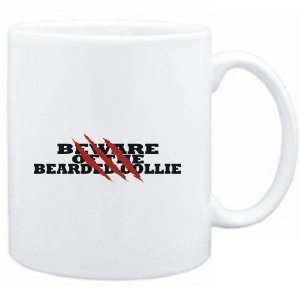   : Mug White  BEWARE OF THE Bearded Collie  Dogs: Sports & Outdoors