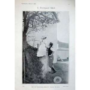   1908 Farming Romance Man Woman Figures Devils Torturer