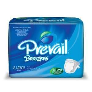  Prevail Breezers Adult Briefs, Large, 18 Briefs (Pack of 3 