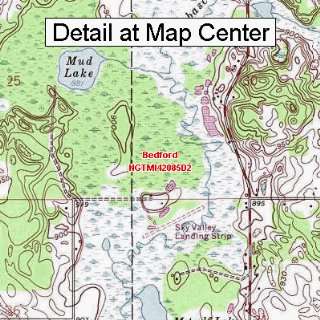  USGS Topographic Quadrangle Map   Bedford, Michigan 