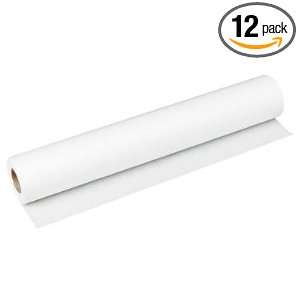  Exam Table Cover Crepe Paper, 18x125 Roll, 12/CT, White 
