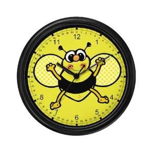  Friendly Bee 2 Pets Wall Clock by CafePress: Everything 
