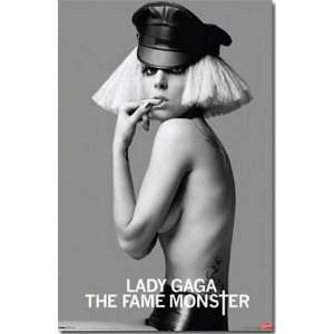 Lady Gaga Black And White Poster