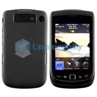 Blk+Crystal Case+Privacy Film For Blackberry Torch 9810  