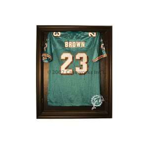 Miami Dolphins Cabinet Style Jersey Display   Black  