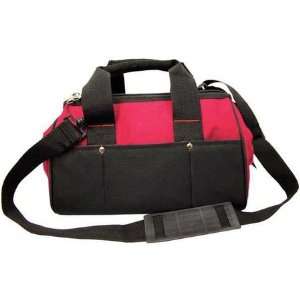  Soft Sided Tool Bags Wide Mouth Tool Bag,23 Pkt,Red/Blk 