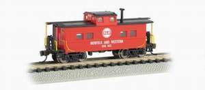 BACHMANN N NORTHEAST STEEL CABOOSE NORFOLK AND WESTERN  