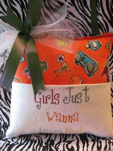 GIRLS JUST WANNA HAVE FUN~tooth fairy/hanging pillow  