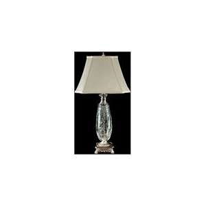  Dale Tiffany Fabric Luciana Crystal Table Lamp: Home 