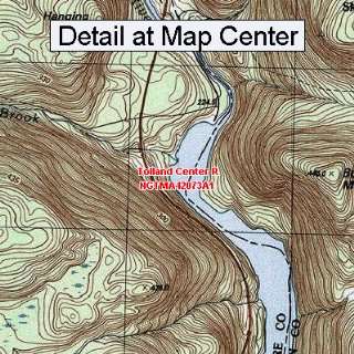 USGS Topographic Quadrangle Map   Tolland Center R, Massachusetts 