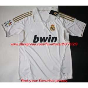 retail & whole all 11/12 real madrid home soccer jersey 