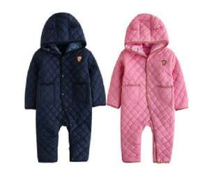 ) Baby Boy Girl Winter PINK NAVY Colour Bodysuit / Toddler/ Snowsuit 