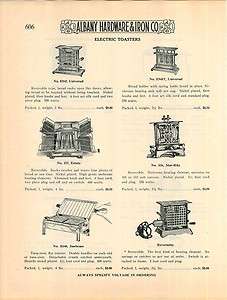 1924 Electric Toasters Sunbeam Reversette Star Rite Estate Universal 