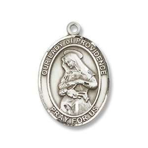   Medal with 18 Sterling Chain Patron Saint of Puerto Rico Jewelry