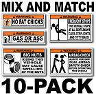 10 Pack Funny Stickers Decals MX Z X RS TNT Renegade SP