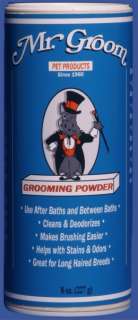 Mr. Groom Grooming Powder 8 oz for DOGS $18 value  