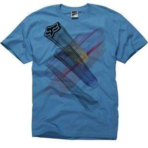  Fox Racing Intertwined T Shirt   Small/Electric Blue Automotive