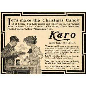 1910 Ad Karo Syrup Corn Christmas JC Leyendecker RARE   Original Print 