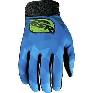   Bike Motorcycle Gloves w/ Free B&F Heart Sticker Bundle   Green/Cyan