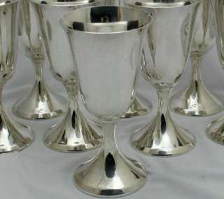 Reed & Barton Sterling Silver Goblets X117 Set of 8  