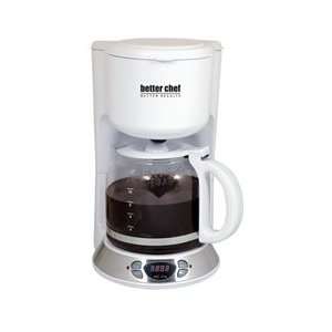  New Better Chef 12 Cup Digital Coffeemaker White 