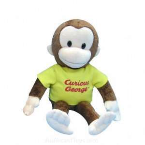  Curious George in Yellow Shirt 12 inch Plush Toy: Toys 