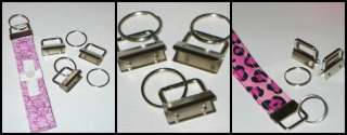 35 Sets Nickel 1 Key Fob Chain HARDWARE & 25mm Rings  