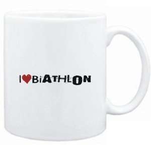  Mug White  Biathlon I LOVE Biathlon URBAN STYLE  Sports 