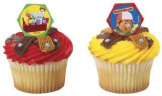 25 DISNEY HANDY MANNY cupcake rings toppers birthday  