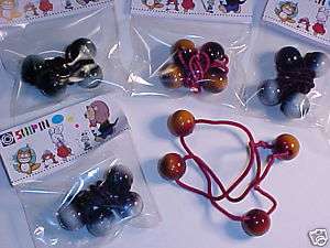 10 SETS BEAD PONYTAIL HOLDERS hair baubles bobbles NEW  