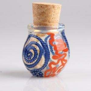  Glass Pyrex Stash Jar ~ Inside Out Mystic Snail ~ With 