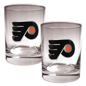 Philadelphia Flyers 2pc Rocks Glass Set