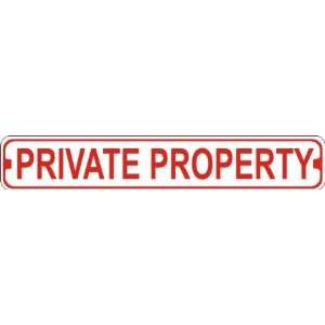  Private Property Novelty Metal Street Sign: Home & Kitchen