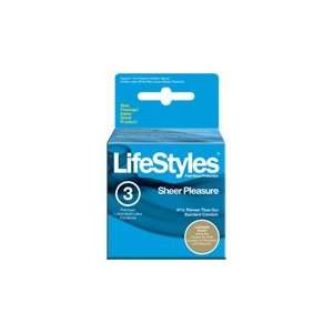     Lubricated Condoms, 3 pack,(LifeStyles)