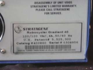 Stratagene Robocycler Gradient 40 Thermal Cycler PCR DNA With Hot Top 